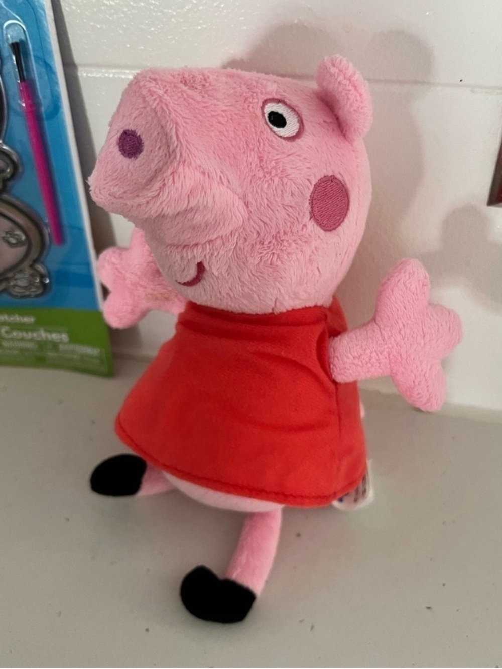 Peppa Pig Small Plush Stuffed Animal Toy Girls Pink Red